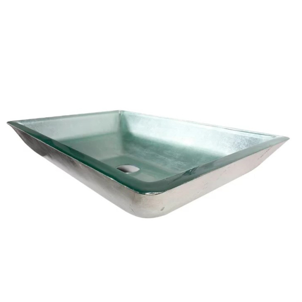 Раковина стеклянная Bronze De Luxe Т19-L600-W420-H140мм 9194. Фото № 2