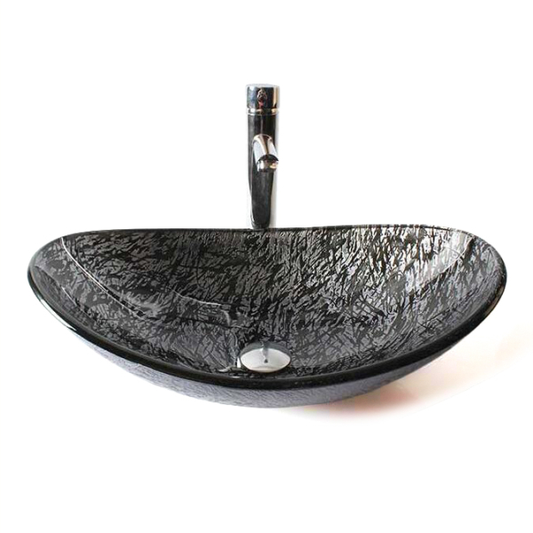 Раковина стеклянная Bronze De Luxe Т12-L540-W360-H165мм 17143. Фото № 1