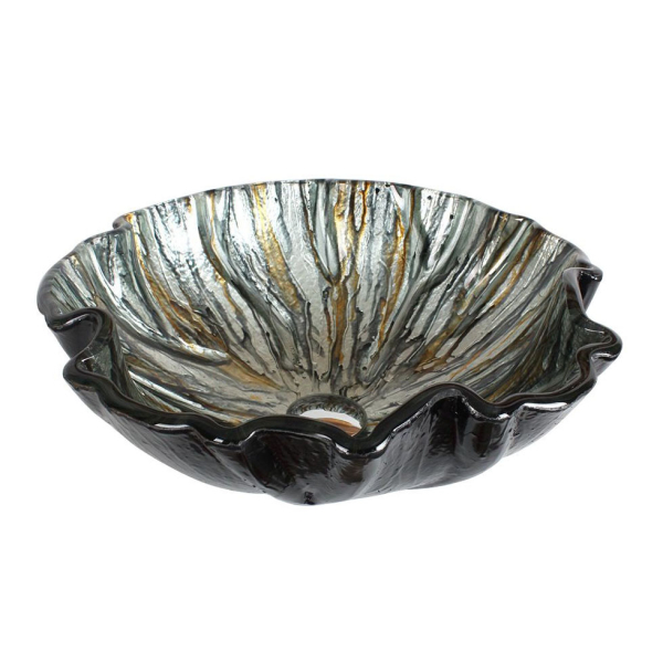 Раковина стеклянная Bronze De Luxe Т19-D425-H150мм 17144. Фото № 1