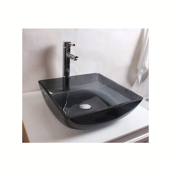 Раковина стеклянная Bronze De Luxe Т12-L420-W420-H135мм 9169. Фото № 4