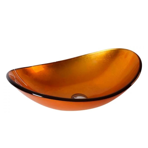Раковина стеклянная Bronze De Luxe Т12-L540-W360-H165мм 1720. Фото № 2