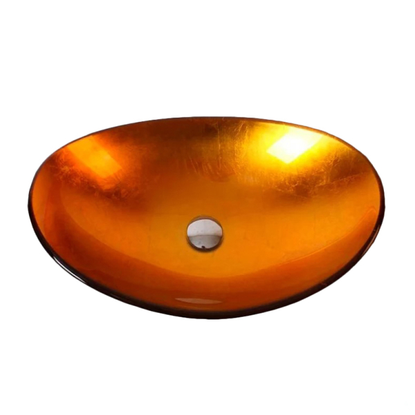 Раковина стеклянная Bronze De Luxe Т12-L540-W360-H165мм 1720. Фото № 1