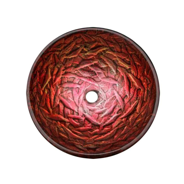Раковина стеклянная Bronze De Luxe Т19-D425-H150мм 23. Фото № 2