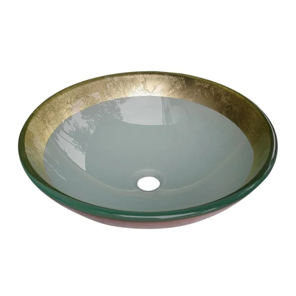 Раковина стеклянная Bronze De Luxe Т12-D420-H145мм 1732. Фото № 1