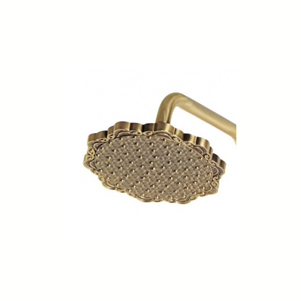 Комплект двухручковый для душа Bronze De Luxe ROYAL (излив резной 20см) 10121PF. Фото № 4