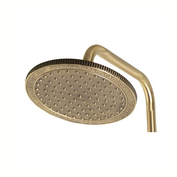 Комплект двухручковый для душа Bronze De Luxe ROYAL (излив резной 20см) 10121PR. Фото № 3