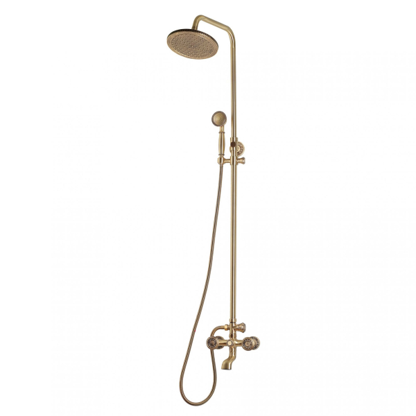 Комплект двухручковый для душа Bronze De Luxe ROYAL (излив 10см) 10121R. Фото № 1