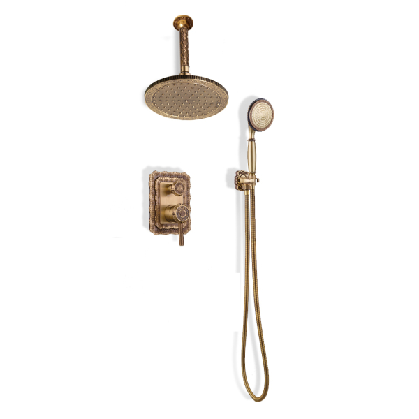 Комплект для душа встраиваемый Bronze De Luxe WINDSOR (без излива) душ Круг 10138/1R. Фото № 1