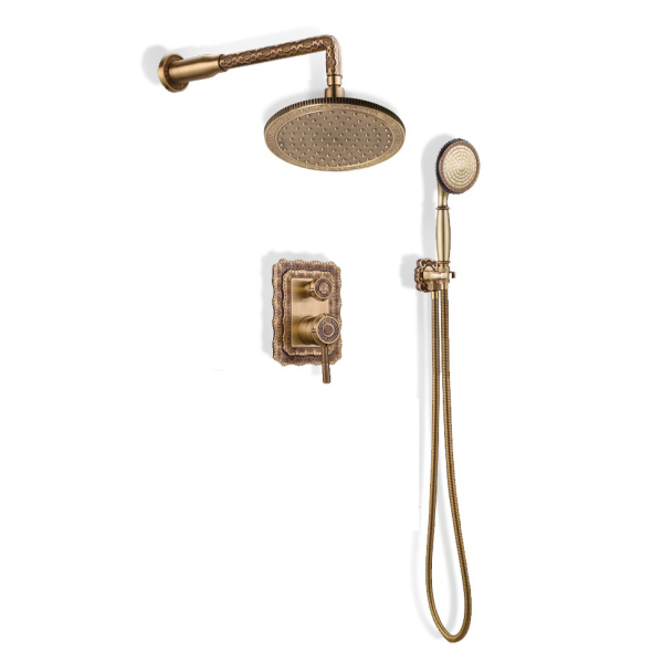 Комплект для душа встраиваемый Bronze De Luxe WINDSOR (без излива) душ Круг 10138R. Фото № 1