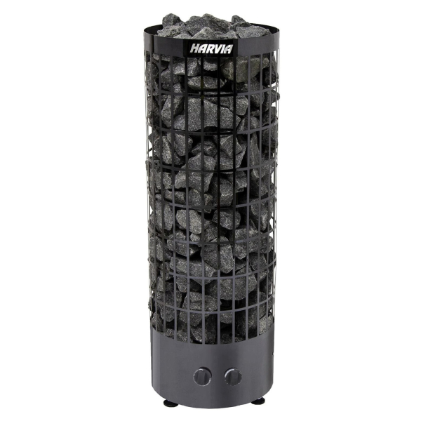 Печь для сауны Harvia Cilindro PC70 Black Steel, со встроенным пультом. Фото № 1