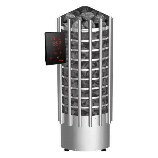 Электрическая печь Harvia Glow Corner TRC70XE, пульт в комплекте. Фото № 1