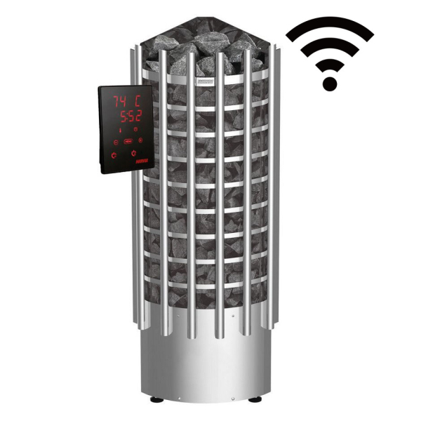 Электрическая печь Harvia Glow Corner TRC70XE + CX001WiFi, пульт в комплекте. Фото № 1