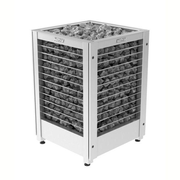 Печь Harvia Modulo MDS135G Steel (Открытые боковые части). Фото № 1
