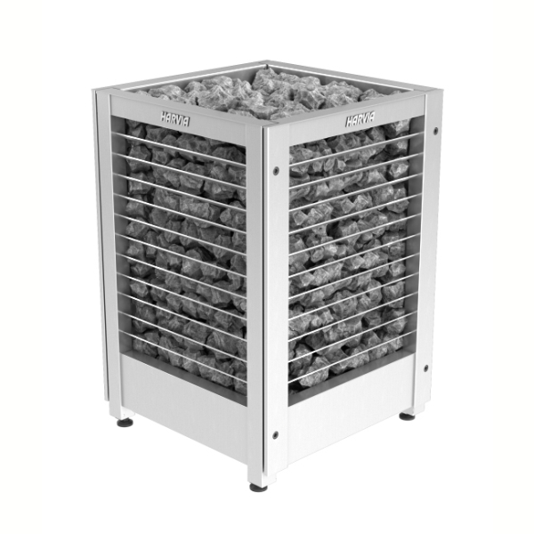 Печь Harvia Modulo MDS135G Steel (Открытые боковые части). Фото № 6