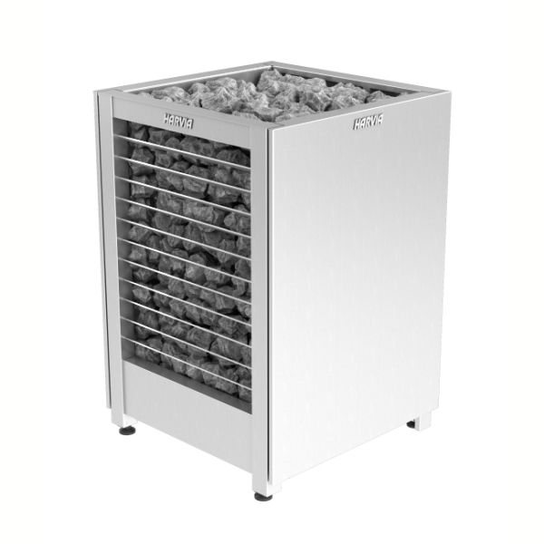 Печь Harvia Modulo MDS160GL Steel (Для угловой установки, слева). Фото № 3