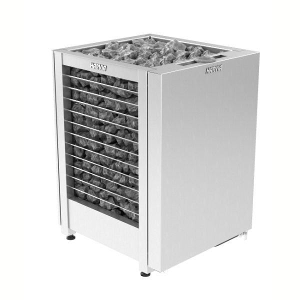 Печь Harvia Modulo Combi MDS180GSA Steel (Три стороны открыты). Фото № 1