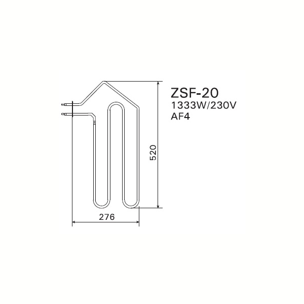 ТЭН Harvia ZSF-20 1333 Вт/230 В. Фото № 2