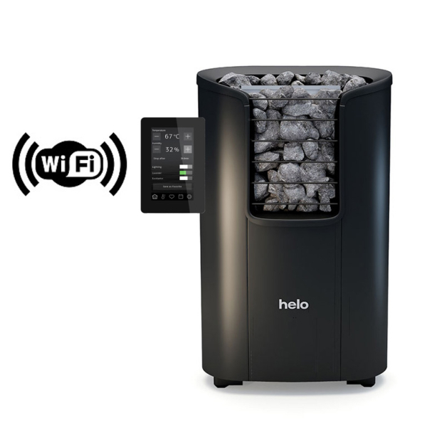 Электрическая печь для сауны Helo Roxx 60 (6 кВт, пульт Elite в комплекте, цвет черный). Фото № 1