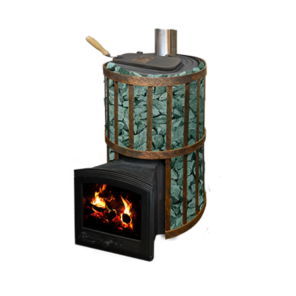 Банная печь KALEDO RETRO RV2537/2 с закрытой каменкой прямого нагрева, 25 кВт. Фото № 1