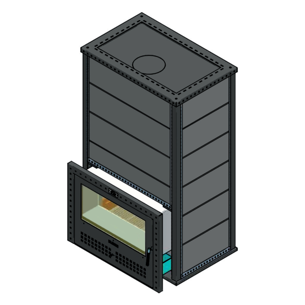 Газовая печь Klover RT 100-RV (талькомагнезит 40мм). Фото № 2
