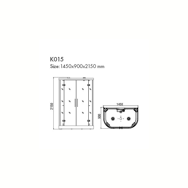 Инфракрасная душевая кабина K015. Фото № 5