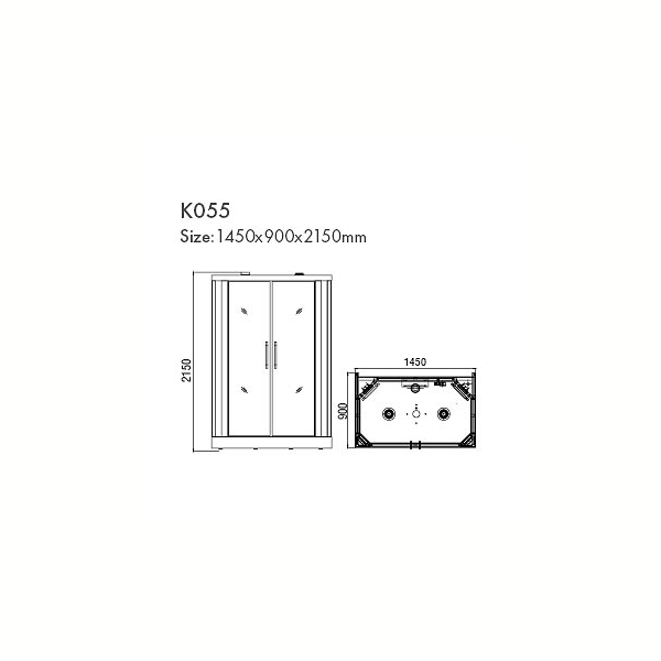 Инфракрасная душевая кабина K055. Фото № 6