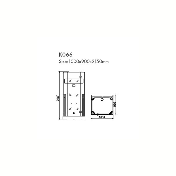 Инфракрасная душевая кабина K066. Фото № 8