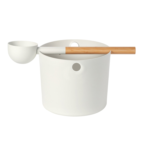 Комплект для бани и сауны Maestro Woods Premium-Line, ковш и ведро 5л, white. Фото № 2