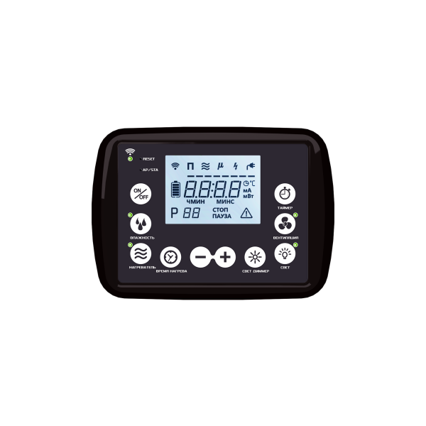 Пульт для сауны ПРОТОКОЛ MODBUS Черный. Фото № 1