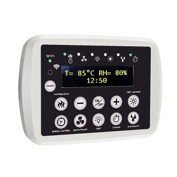 Пульт для сауны ПРОТОКОЛ MODBUS Белый. Фото № 1