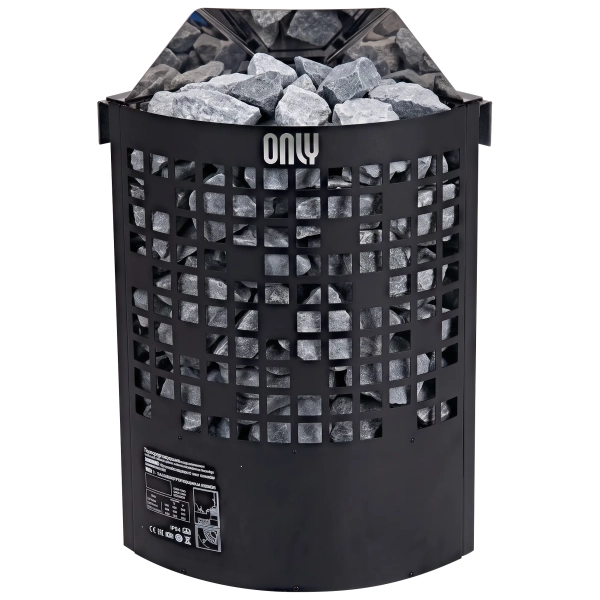Электрическая печь для сауны ONLY Pixel Corner Mini CH30E Black, Чёрный. Фото № 1