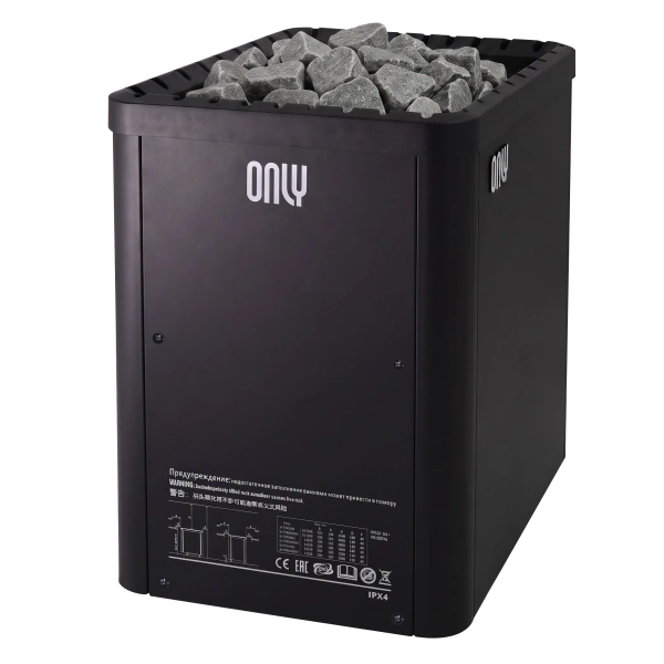 Электрическая печь для сауны ONLY Power PW160E Black, Чёрный. Фото № 1