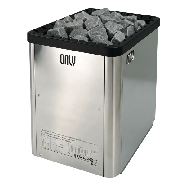 Электрическая печь для сауны ONLY Power PW120E, Нержавейка. Фото № 1