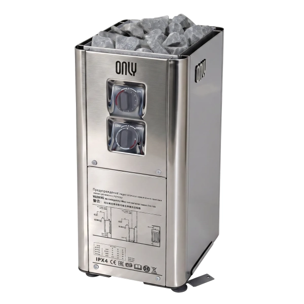 Электрическая печь для сауны ONLY Complex Mini TH30, Нержавейка. Фото № 1