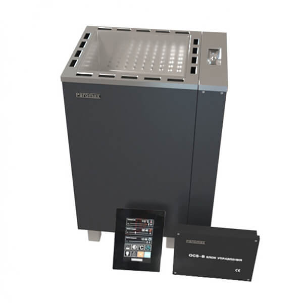 Электрическая печь для сауны Паромакс Combi Apollo 90 PS (9.0 кВт) с панелью и блоком управления. Фото № 1