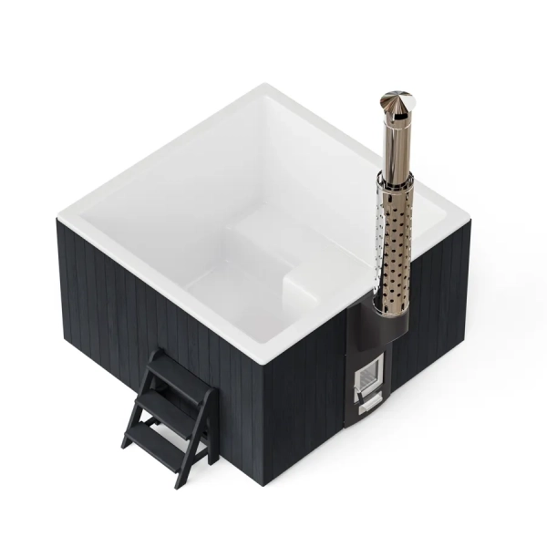Купель PolarSpa ELITE QUATTRO 180 термососна графит. Фото № 1