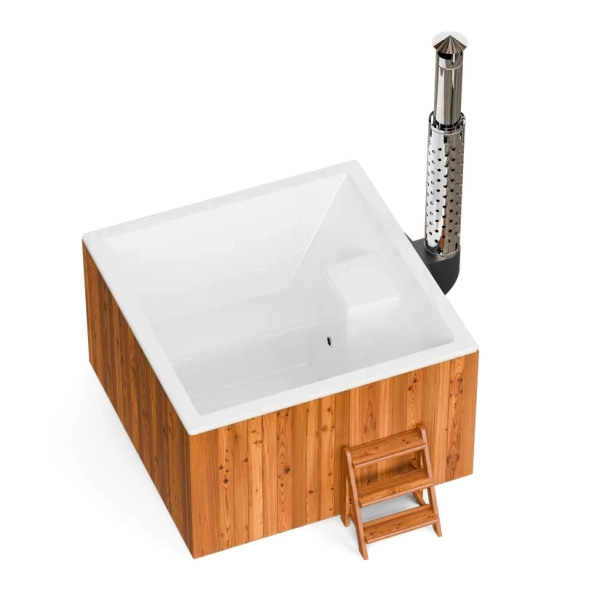 Купель PolarSpa ELITE QUATTRO 180 термоберёза светлая. Фото № 5