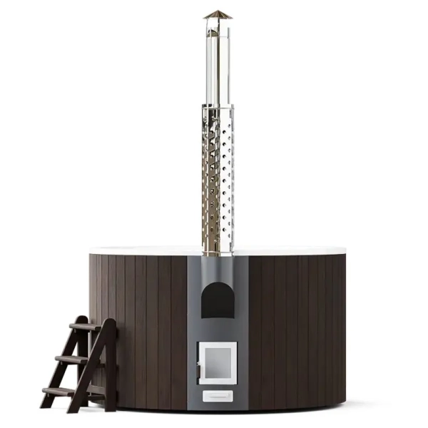 Купель PolarSpa ELITE 180 термоберёза тёмная. Фото № 5