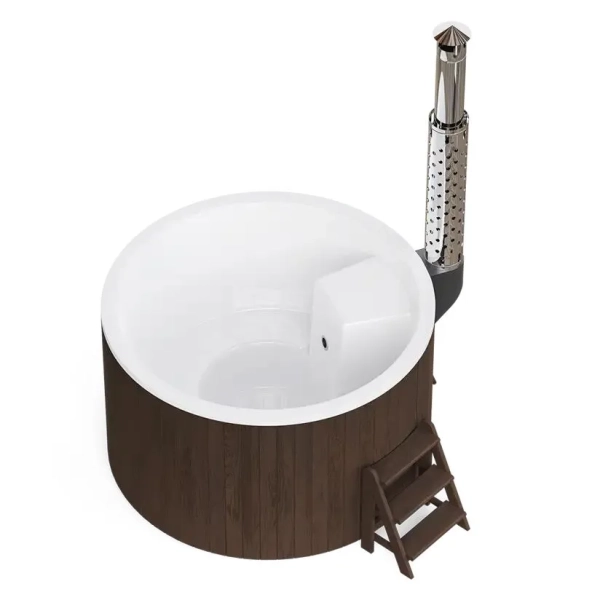 Купель PolarSpa ELITE 180 термоберёза тёмная. Фото № 4