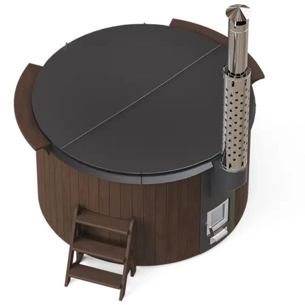 Купель PolarSpa ELITE 180 термоберёза тёмная. Фото № 2