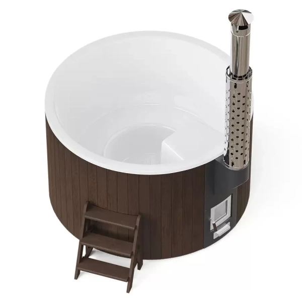 Купель PolarSpa ELITE 180 термоберёза тёмная. Фото № 1