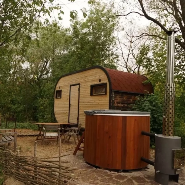 Купель PolarSpa COMFORT HOT 160 термоберёза светлая. Фото № 7