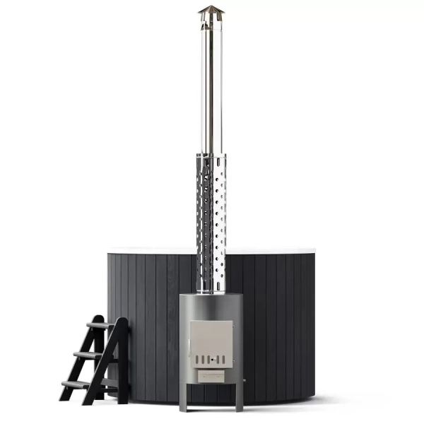 Купель PolarSpa COMFORT HOT 160 термоберёза графит. Фото № 2