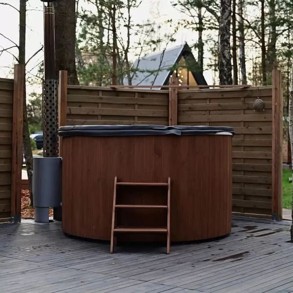 Купель PolarSpa COMFORT HOT 195 термоберёза светлая. Фото № 7
