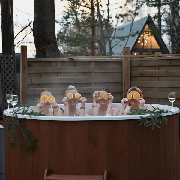 Купель PolarSpa COMFORT HOT 195 термоберёза светлая. Фото № 8