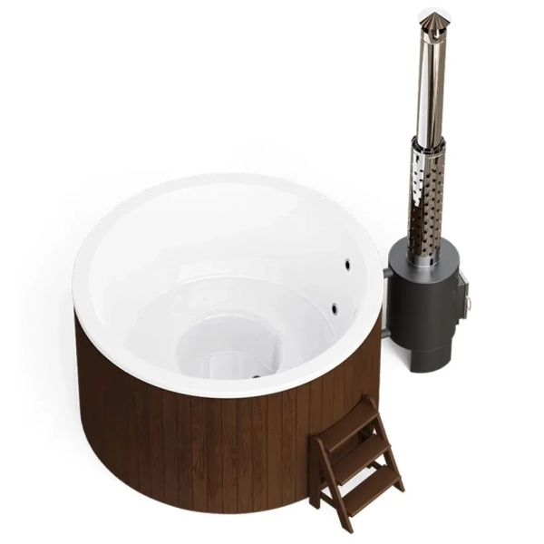 Купель PolarSpa COMFORT HOT 195 термоберёза тёмная. Фото № 4