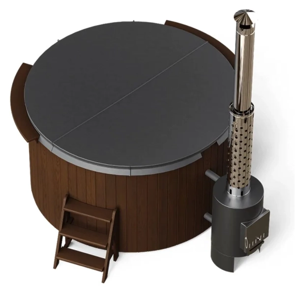 Купель PolarSpa COMFORT HOT 195 термоберёза тёмная. Фото № 5