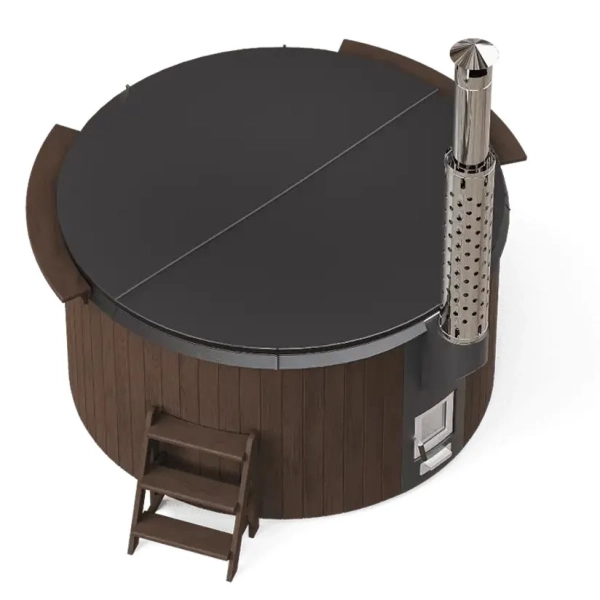Купель PolarSpa ELITE 200 термоберёза тёмная. Фото № 4