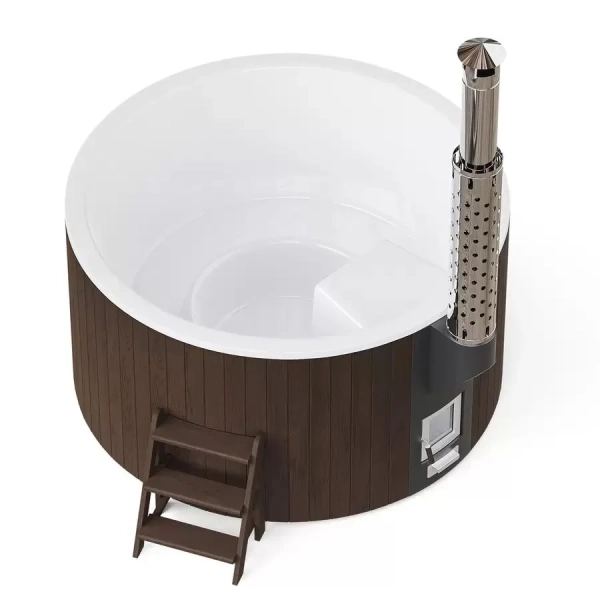 Купель PolarSpa ELITE 200 термоберёза тёмная. Фото № 1