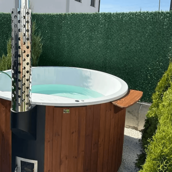 Полка для купелей PolarSpa 17х75х20 см, термососна тёмная. Фото № 2